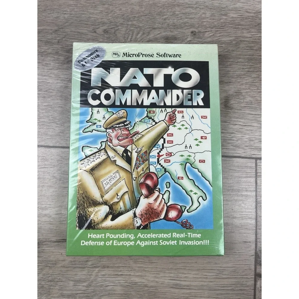MicroProse‎ Software NATO Commander Commodore 64 **RARE** Sealed